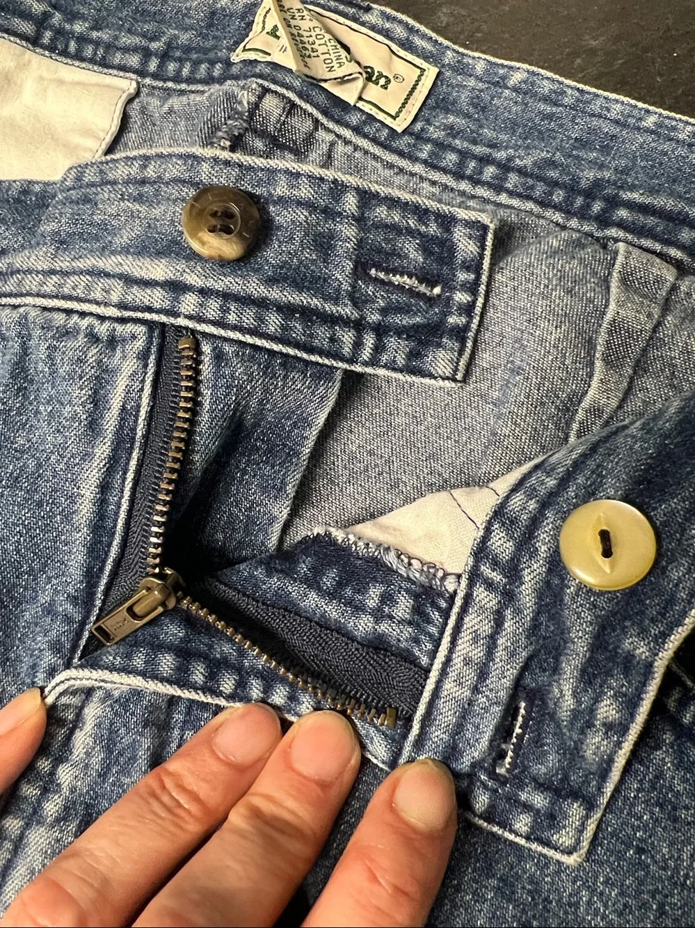 L.L. Bean Blue Denim Maxi Skirt